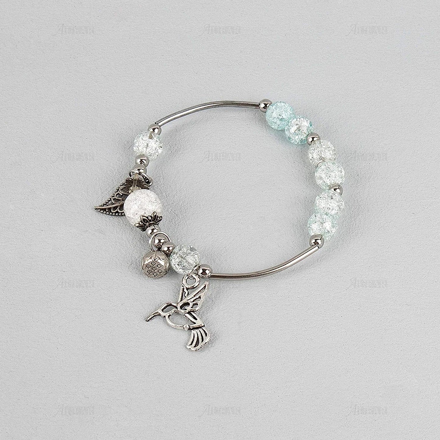 , 100 Pack Antique Silver Small Hummingbird Charms Tiny Pendant Bulk for Jewelry Making Bracelets