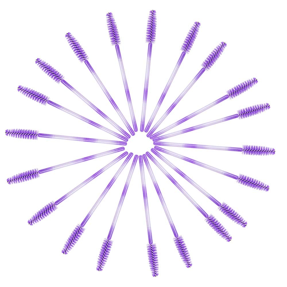 100 Pack Mascara Wands Disposable Eyelash Brushes for Eye Lash Extensions Makeup Brush Applicators One-Off Use Cosmetic Tool (Purple, 100) Health & Beauty > Personal Care > Cosmetics > Cosmetic Tools > Makeup Tools myaokue-up