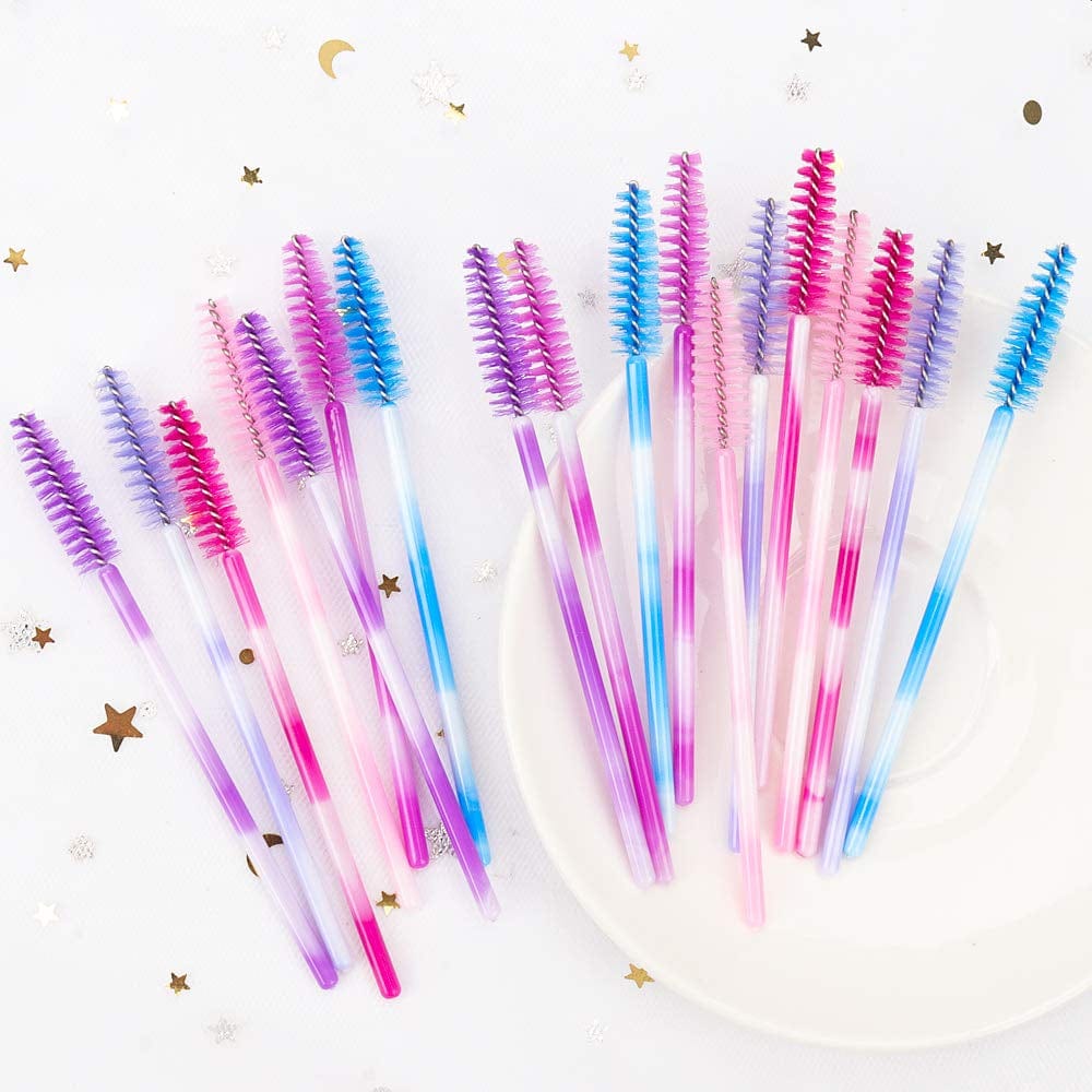 100 Pack Mascara Wands Disposable Eyelash Brushes for Eye Lash Extensions Makeup Brush Applicators One-Off Use Cosmetic Tool (Purple, 100) Health & Beauty > Personal Care > Cosmetics > Cosmetic Tools > Makeup Tools myaokue-up