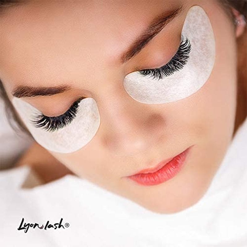 100 Pairs Eyelash Extension under Eye Gel Pads by Lyon Lash - Lint Free with Aloe Vera Hydrogel Eye Patches, Premium Eyelash Extension Supplies & Beauty Tools, Fit Most Eye Shape, Stick Well Health & Beauty > Personal Care > Cosmetics > Cosmetic Tools > Skin Care Tools Lyon lash
