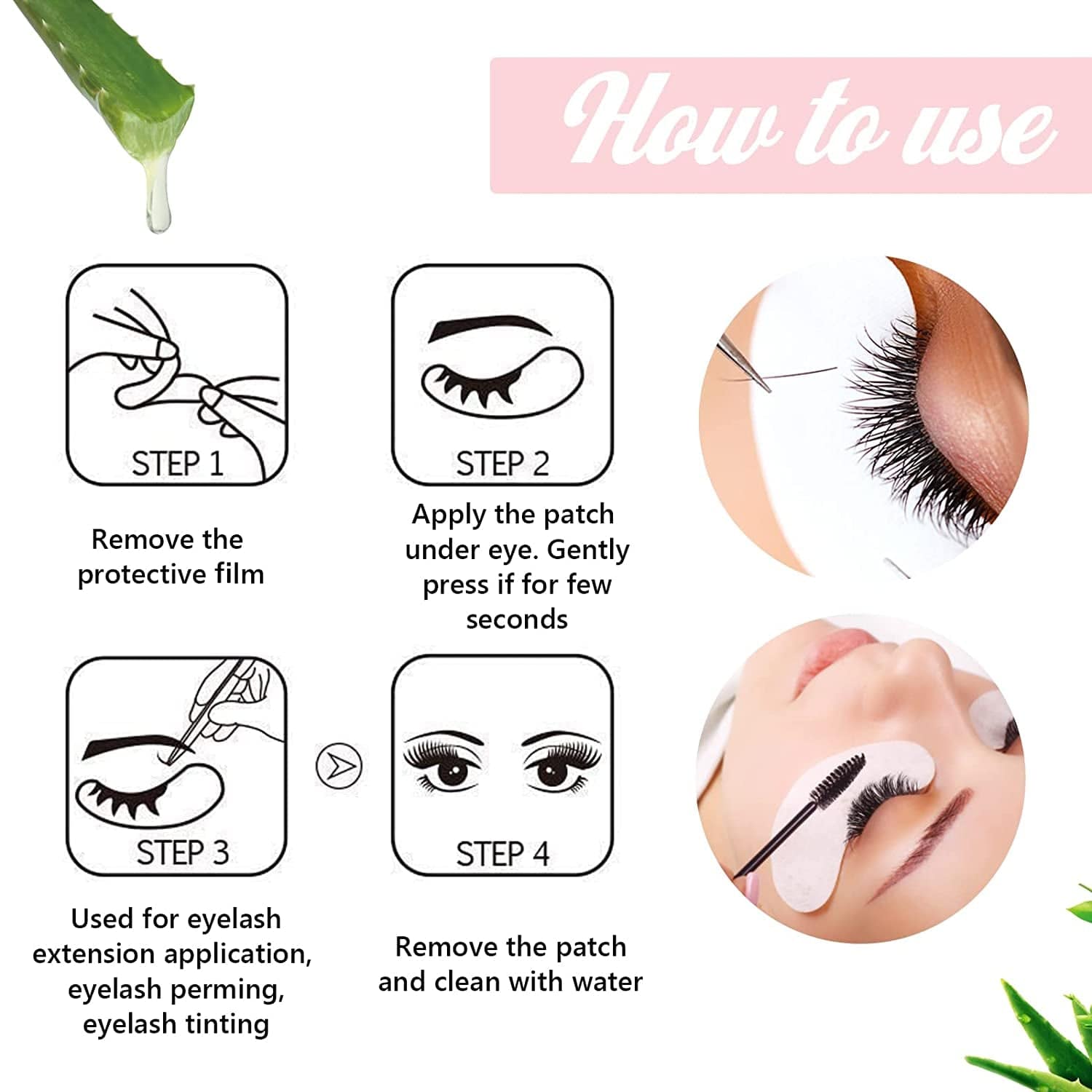 100 Pairs Greenlife 100% Natural Eyelash Extension under Eye Gel Pads Patches Kit Collagen Aloe Vera Hydrogel Eye Patches Eyelash Extension Supplies Tools, Lash Extension Supplies, Lash Tech Supplies Health & Beauty > Personal Care > Cosmetics > Cosmetic Tools > Skin Care Tools GreenLife