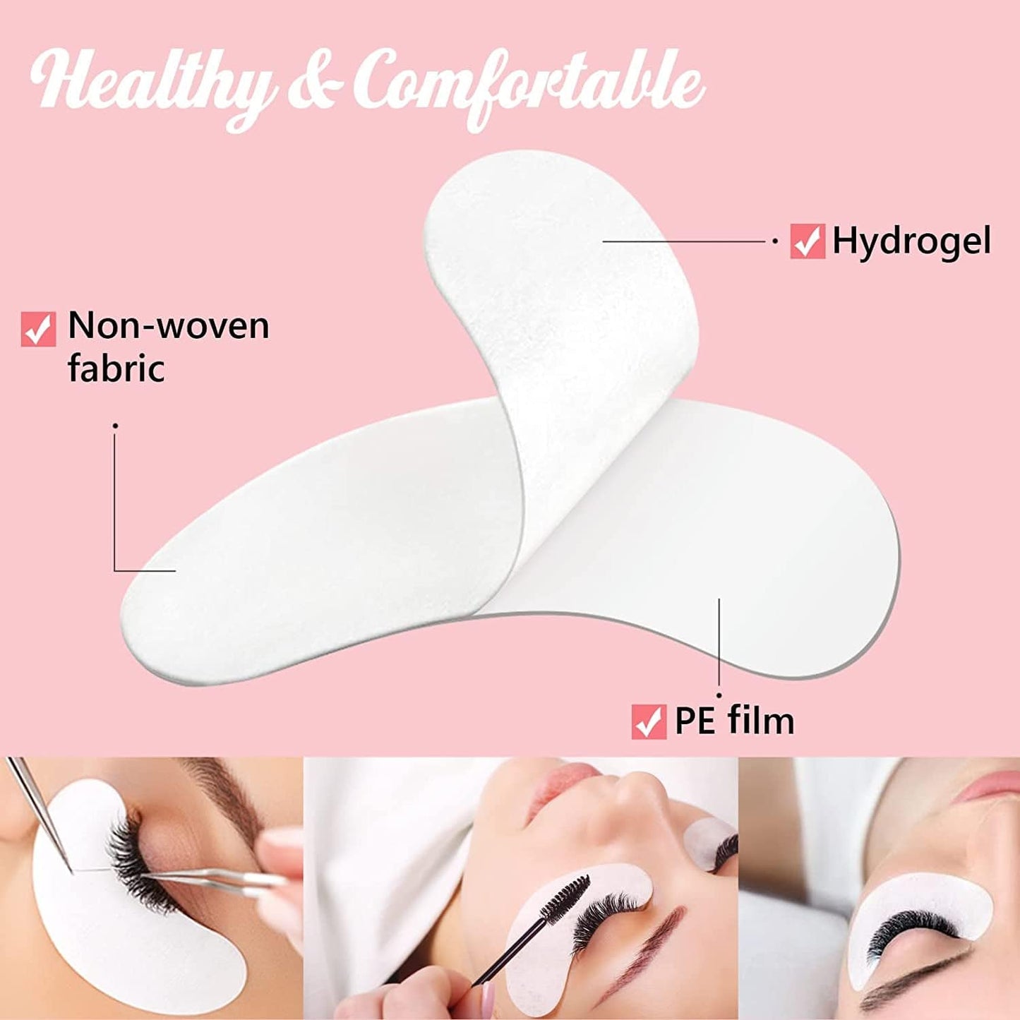 100 Pairs Greenlife 100% Natural Eyelash Extension under Eye Gel Pads Patches Kit Collagen Aloe Vera Hydrogel Eye Patches Eyelash Extension Supplies Tools, Lash Extension Supplies, Lash Tech Supplies Health & Beauty > Personal Care > Cosmetics > Cosmetic Tools > Skin Care Tools GreenLife
