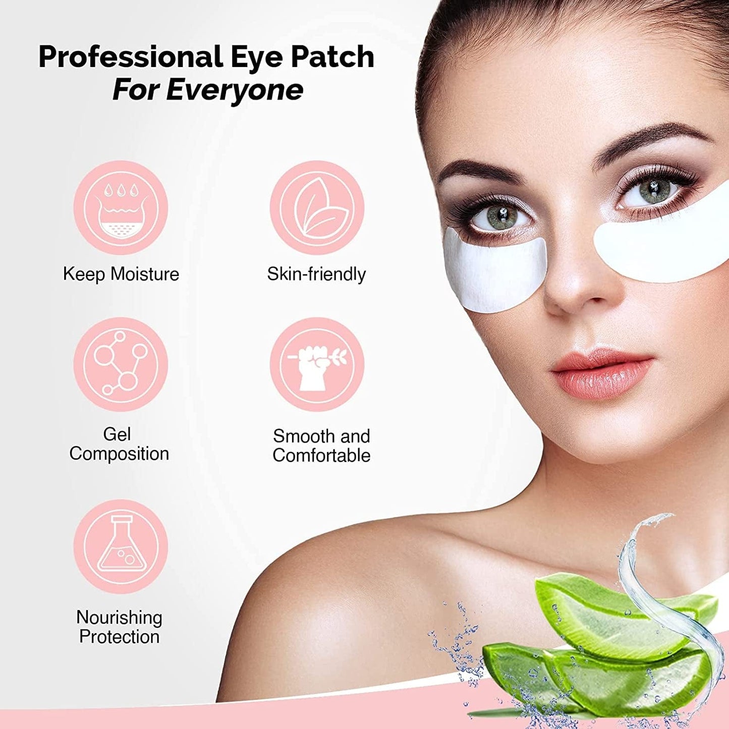 100 Pairs Greenlife 100% Natural Eyelash Extension under Eye Gel Pads Patches Kit Collagen Aloe Vera Hydrogel Eye Patches Eyelash Extension Supplies Tools, Lash Extension Supplies, Lash Tech Supplies Health & Beauty > Personal Care > Cosmetics > Cosmetic Tools > Skin Care Tools GreenLife