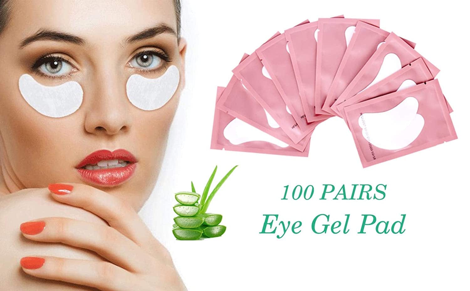 100 Pairs Set Gel Pads for Eyelash Extensions, Comfy and Cool under Eye Pads for Eyelash Extensions Eye Patches Beauty Tool Health & Beauty > Personal Care > Cosmetics > Cosmetic Tools > Skin Care Tools Voncasen