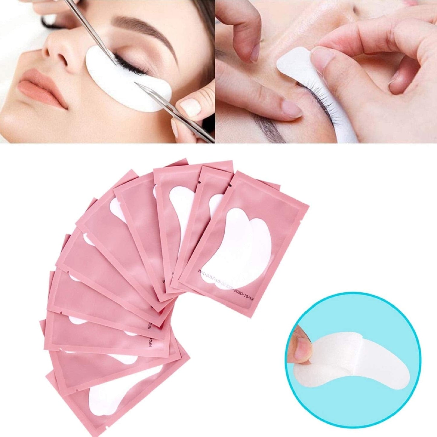 100 Pairs Set Gel Pads for Eyelash Extensions, Comfy and Cool under Eye Pads for Eyelash Extensions Eye Patches Beauty Tool Health & Beauty > Personal Care > Cosmetics > Cosmetic Tools > Skin Care Tools Voncasen