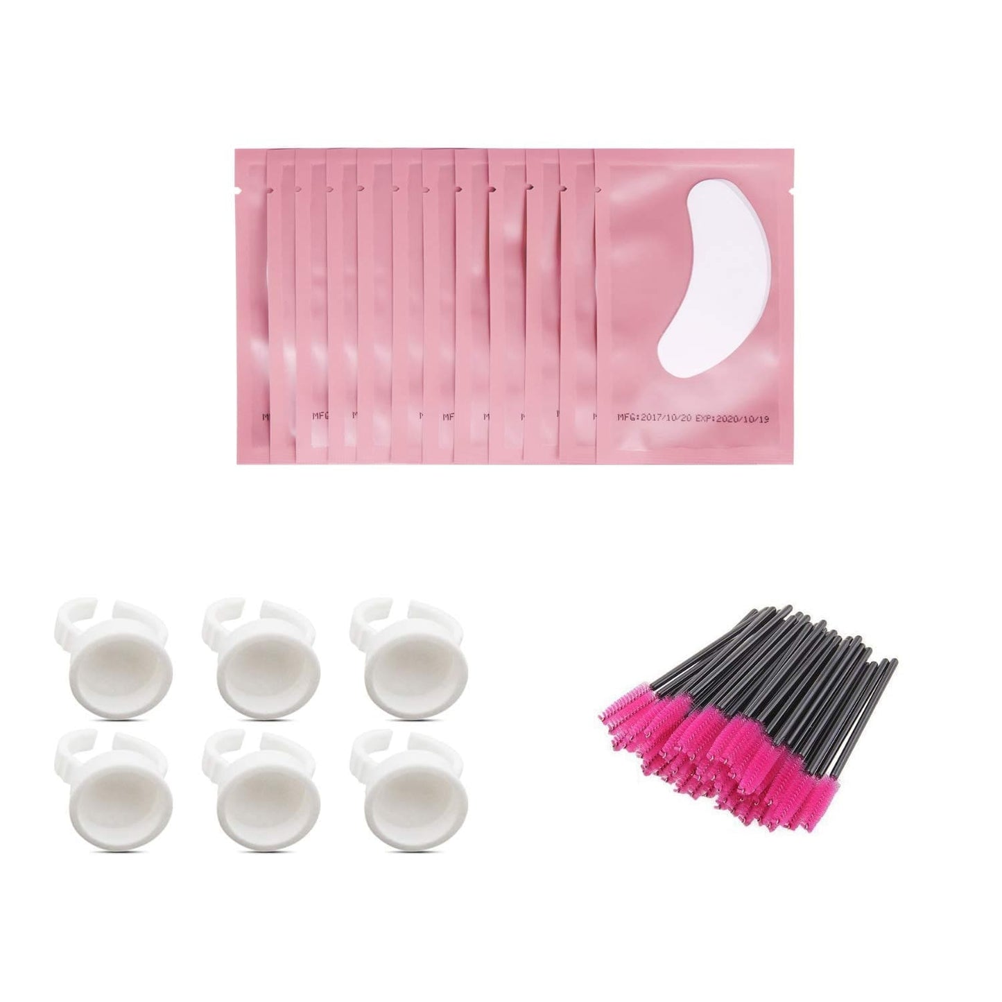 100 Pairs Set Gel Pads for Eyelash Extensions, Comfy and Cool under Eye Pads for Eyelash Extensions Eye Patches Beauty Tool Health & Beauty > Personal Care > Cosmetics > Cosmetic Tools > Skin Care Tools Voncasen Pink Combo