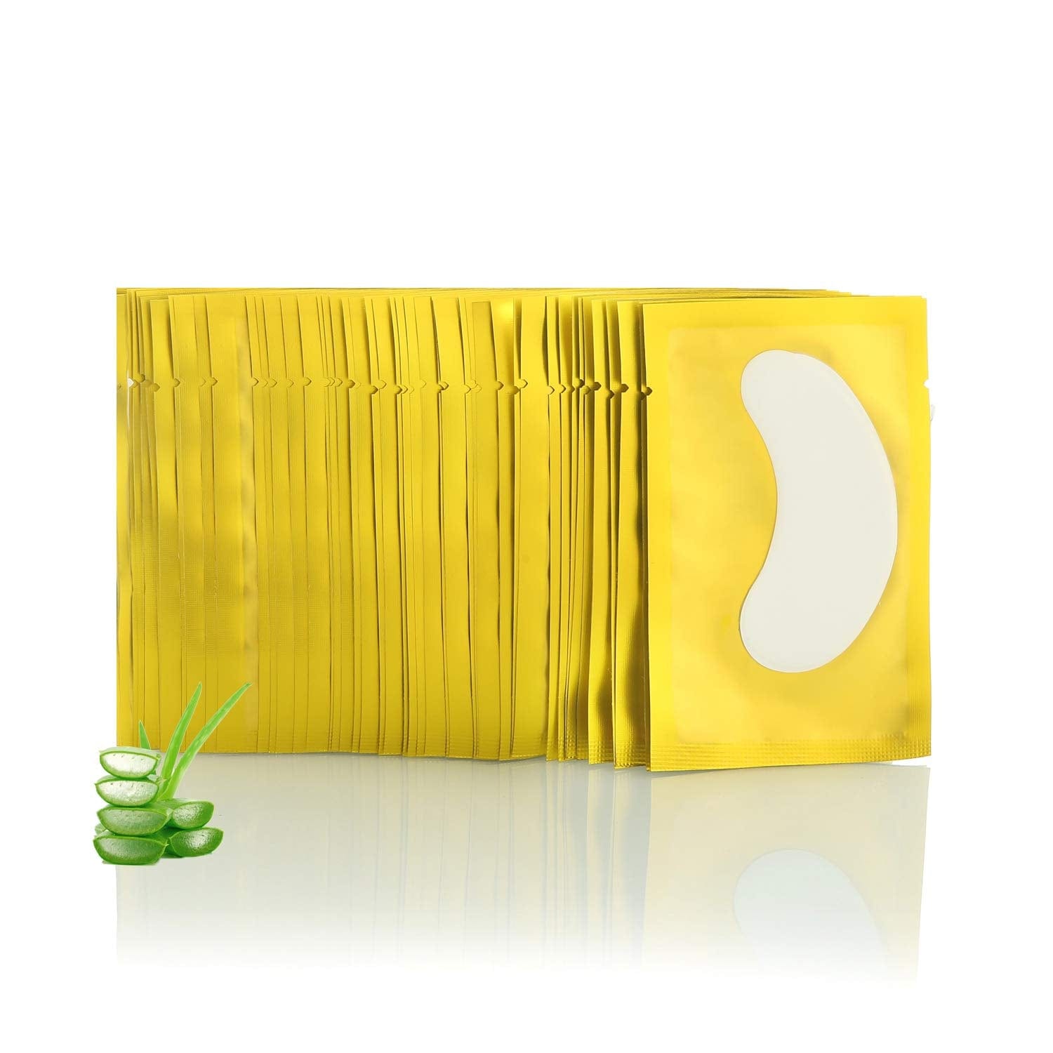 100 Pairs Set under Eye Pads, Comfy and Cool under Eye Patches Gel Pad for Eyelash Extensions Eye Mask Beauty Tool (Gold) Health & Beauty > Personal Care > Cosmetics > Cosmetic Tools > Skin Care Tools V world