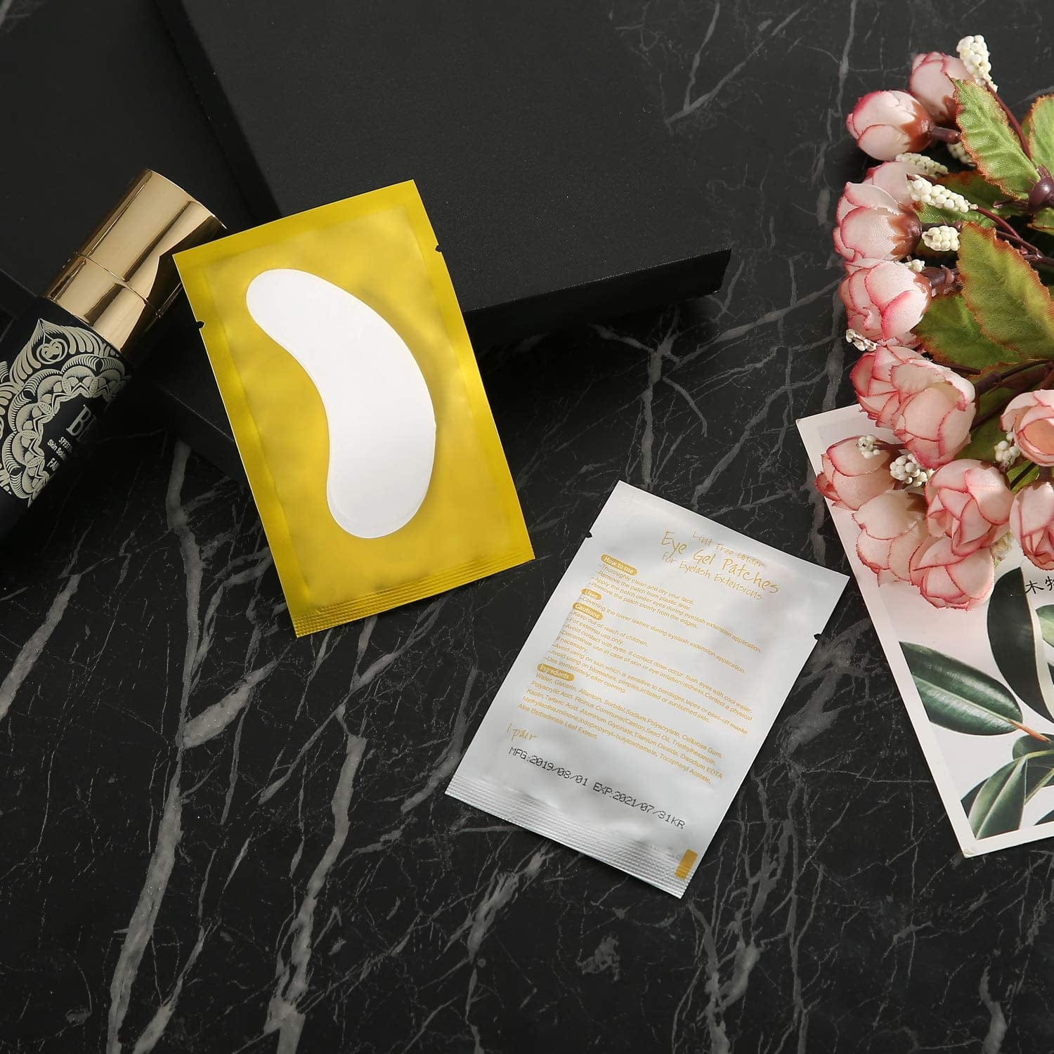 100 Pairs Set under Eye Pads, Comfy and Cool under Eye Patches Gel Pad for Eyelash Extensions Eye Mask Beauty Tool (Gold) Health & Beauty > Personal Care > Cosmetics > Cosmetic Tools > Skin Care Tools V world