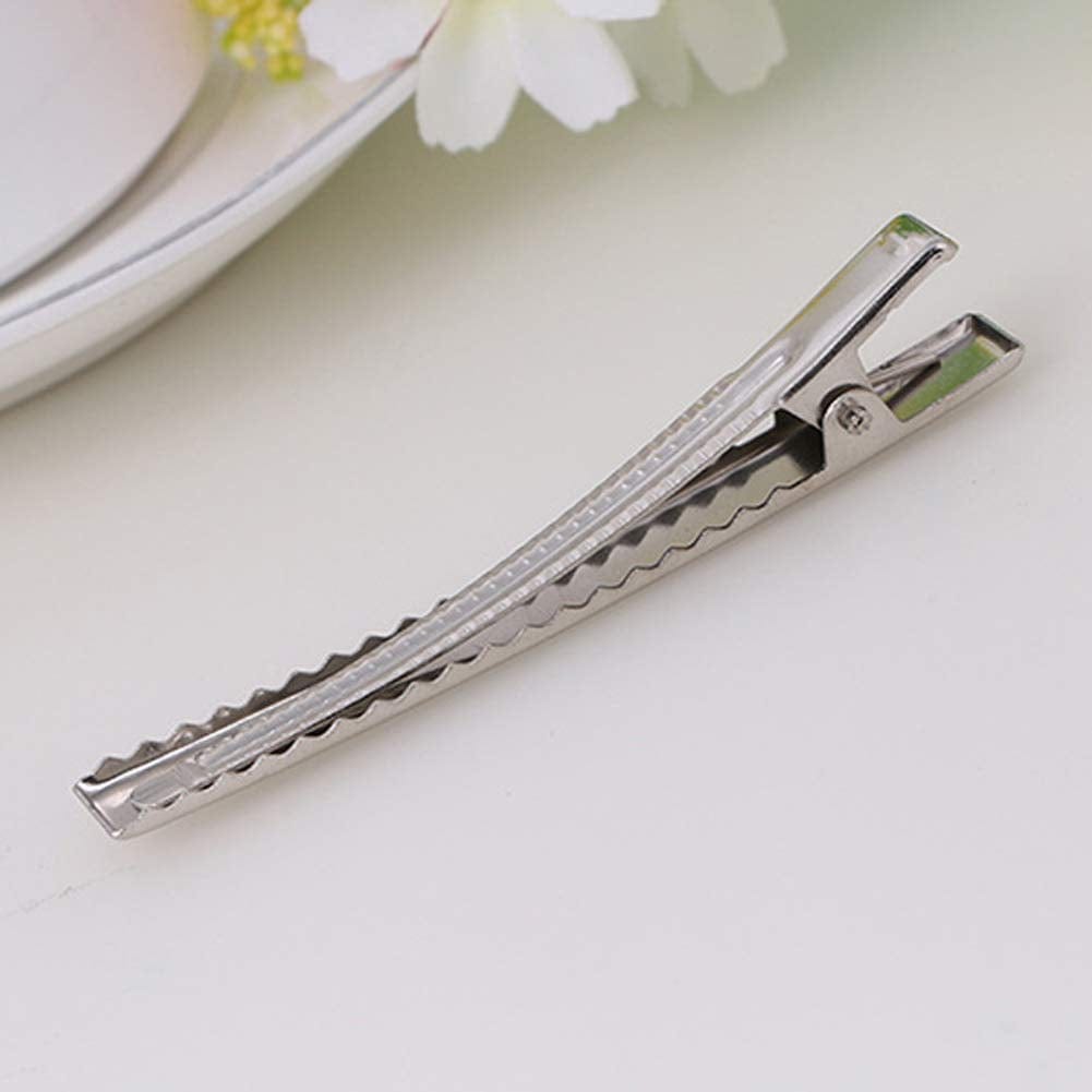 100 Pcs 3.1 Inch Silver DIY Hair Clips - Metal Alligator Clip for Hair Care Styling Tools, Arts & Crafts Projects, Women Styling Health & Beauty > Personal Care > Hair Care Teensery