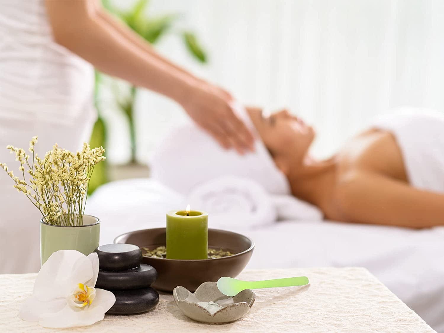 100 Pcs 5 Inch Makeup Tools Spoon,Cosmetic Spatulas, for Facial Care, Mixed Pcs Health & Beauty > Personal Care > Cosmetics > Cosmetic Tools > Skin Care Tools WANBAO