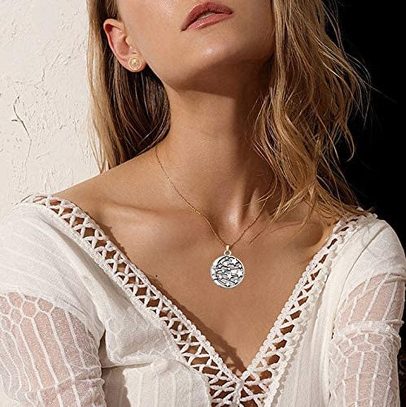 100 Pcs Craft Supplies Mixed Antique Silver Sun Moon Stars Charms Pendants for Crafting Jewelry Findings Making Accessory for DIY Necklace Bracelet (M417)