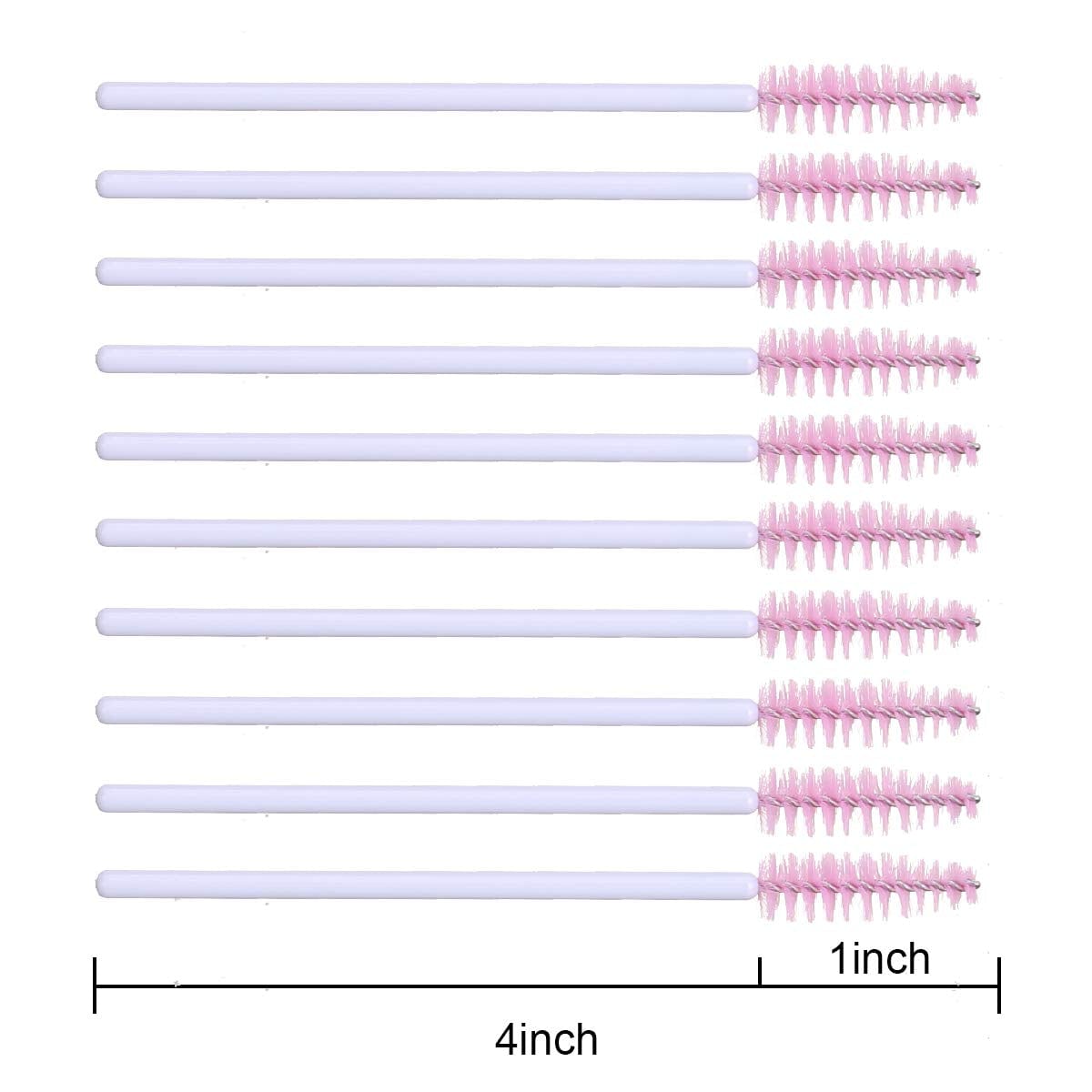 100 PCS Mascara Brushes Disposable Eyelash Brushes Eye Lash Eyebrow Applicator Cosmetic Makeup Brush Tool (White-Pink) Health & Beauty > Personal Care > Cosmetics > Cosmetic Tools > Makeup Tools Elisel