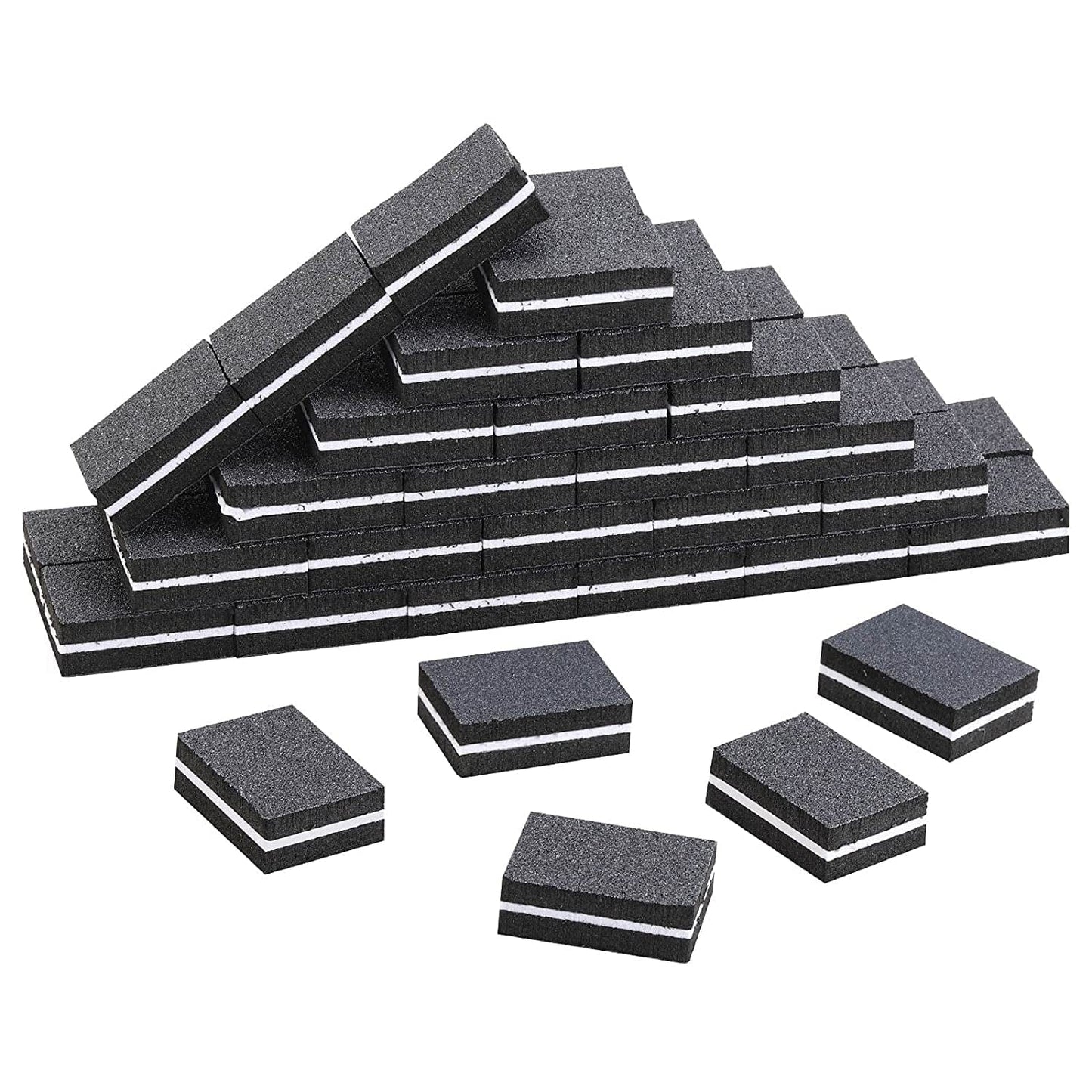 100 Pcs Mini Buffers for Nails 180/100 Grit Buffer for Acrylic Nails for Nail Care(Black) Health & Beauty > Personal Care > Cosmetics > Cosmetic Tools > Nail Tools acDesign 50-black