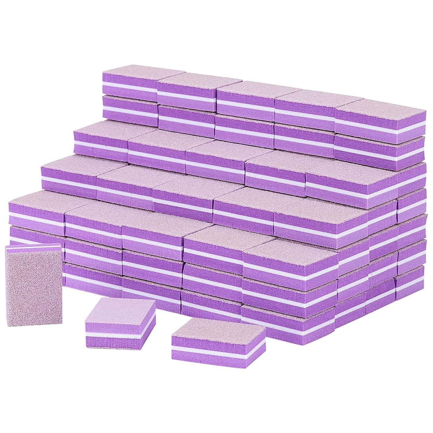 100 Pcs Mini Buffers for Nails 180/100 Grit Buffer for Acrylic Nails for Nail Care(Black) Health & Beauty > Personal Care > Cosmetics > Cosmetic Tools > Nail Tools acDesign 100-purple