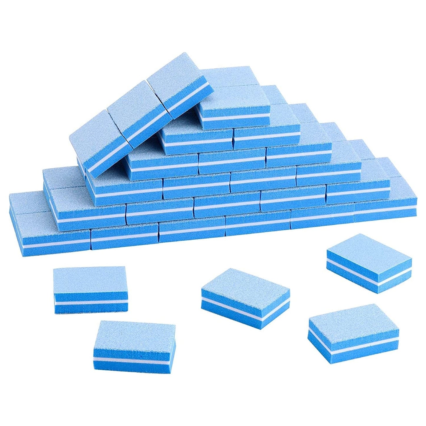 100 Pcs Mini Buffers for Nails 180/100 Grit Buffer for Acrylic Nails for Nail Care(Black) Health & Beauty > Personal Care > Cosmetics > Cosmetic Tools > Nail Tools acDesign 50-blue