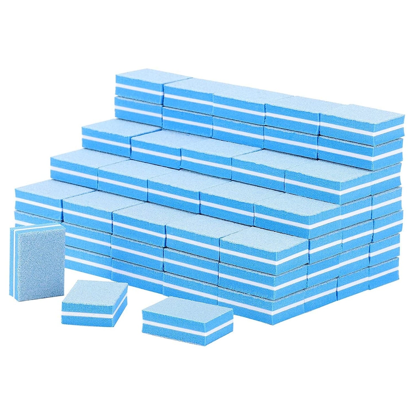 100 Pcs Mini Buffers for Nails 180/100 Grit Buffer for Acrylic Nails for Nail Care(Black) Health & Beauty > Personal Care > Cosmetics > Cosmetic Tools > Nail Tools acDesign 100-blue