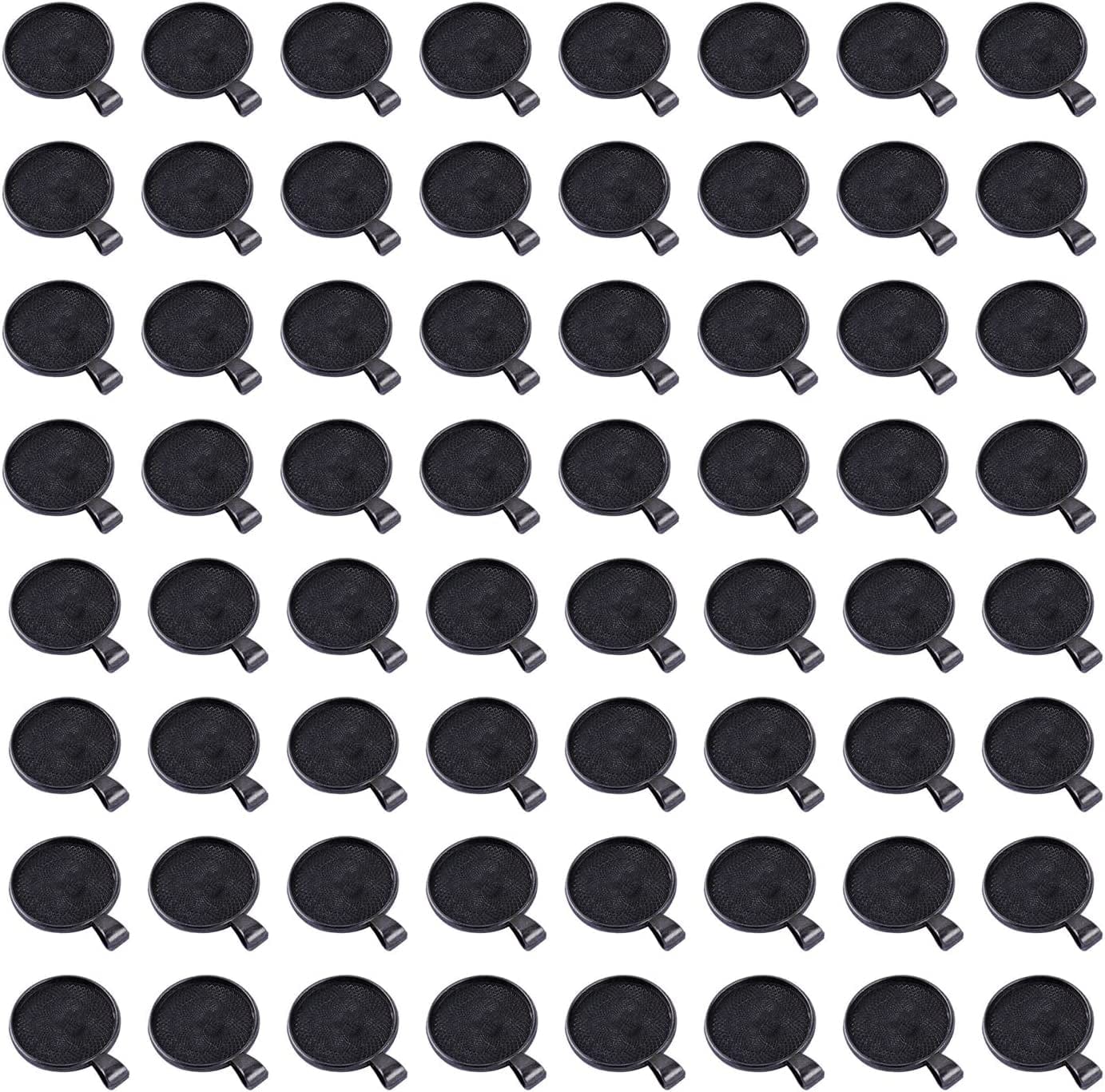 100 PCS round Bezel Pendant Blanks - Bezel Pendant Cabochons for Jewelry Making Trays | Cabochon Pendant Settings for DIY Crafting Tray Photo Keychain round Charms Jewelry Making Supplies