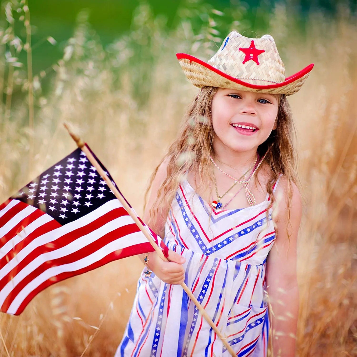 100 Pieces American Flag Star Heart Shape Charms Pendant Red White and Blue Alloy Enamel Pendants Patriotic Mini Heart Charm Pendant for DIY Independence Day Jewelry Earring Bracelet Necklace Making