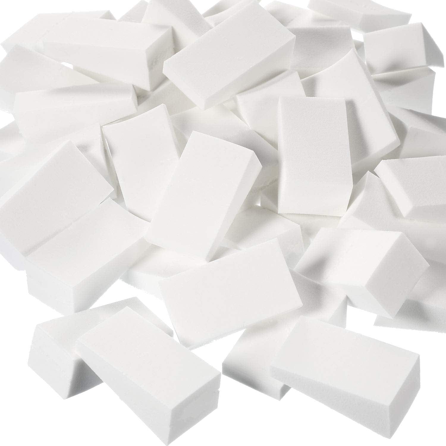 100 Pieces Cosmetic Sponges Latex Makeup Foam Wedges Foundation Beauty Tools (White) Health & Beauty > Personal Care > Cosmetics > Cosmetic Tools > Makeup Tools TecUnite White