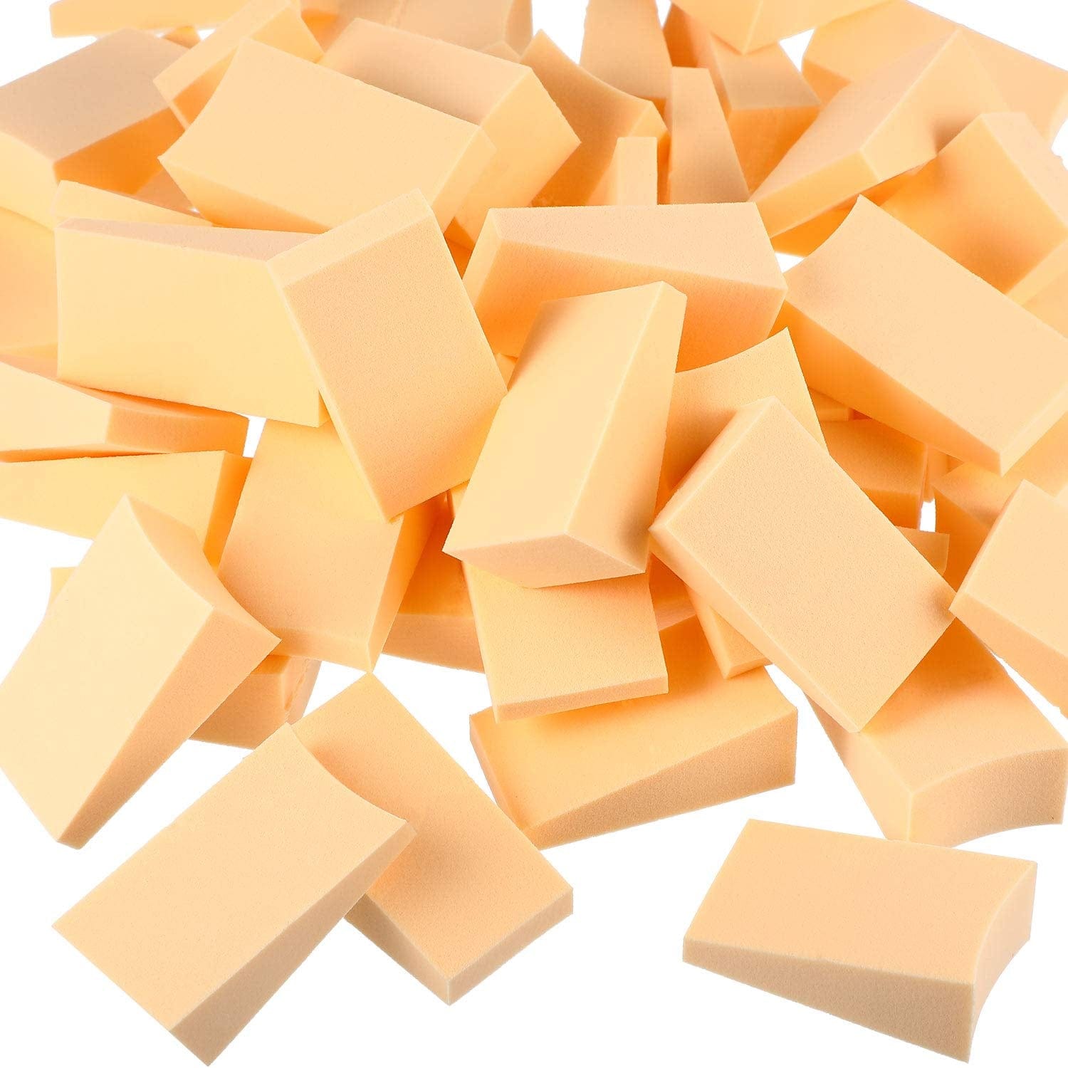 100 Pieces Cosmetic Sponges Latex Makeup Foam Wedges Foundation Beauty Tools (White) Health & Beauty > Personal Care > Cosmetics > Cosmetic Tools > Makeup Tools TecUnite Skin Color