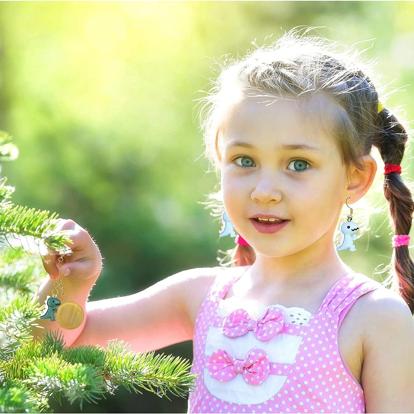 100 Pieces Dinosaur Charms for Jewelry Making, Cute Resin Dinosaur Pendants Charms for Girls Kids Earring Bracelet Necklace DIY Crafting, 10 Colors