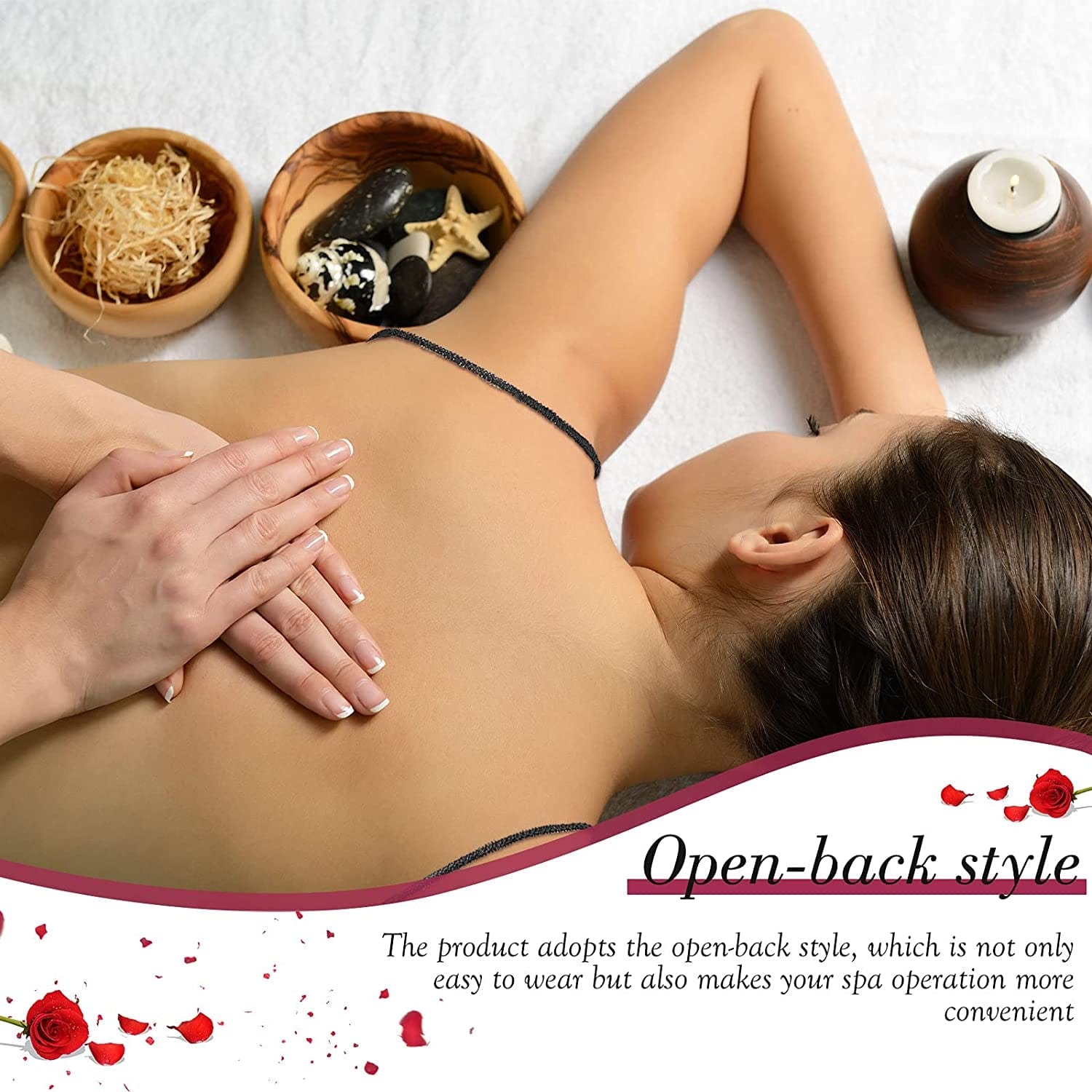 100 Pieces Disposable Bras Disposable Brassieres Non-Woven Bra Beauty Black Disposable Bra Brassieres for Sunless Spray Tan Spa Salon Top Garment Underwear