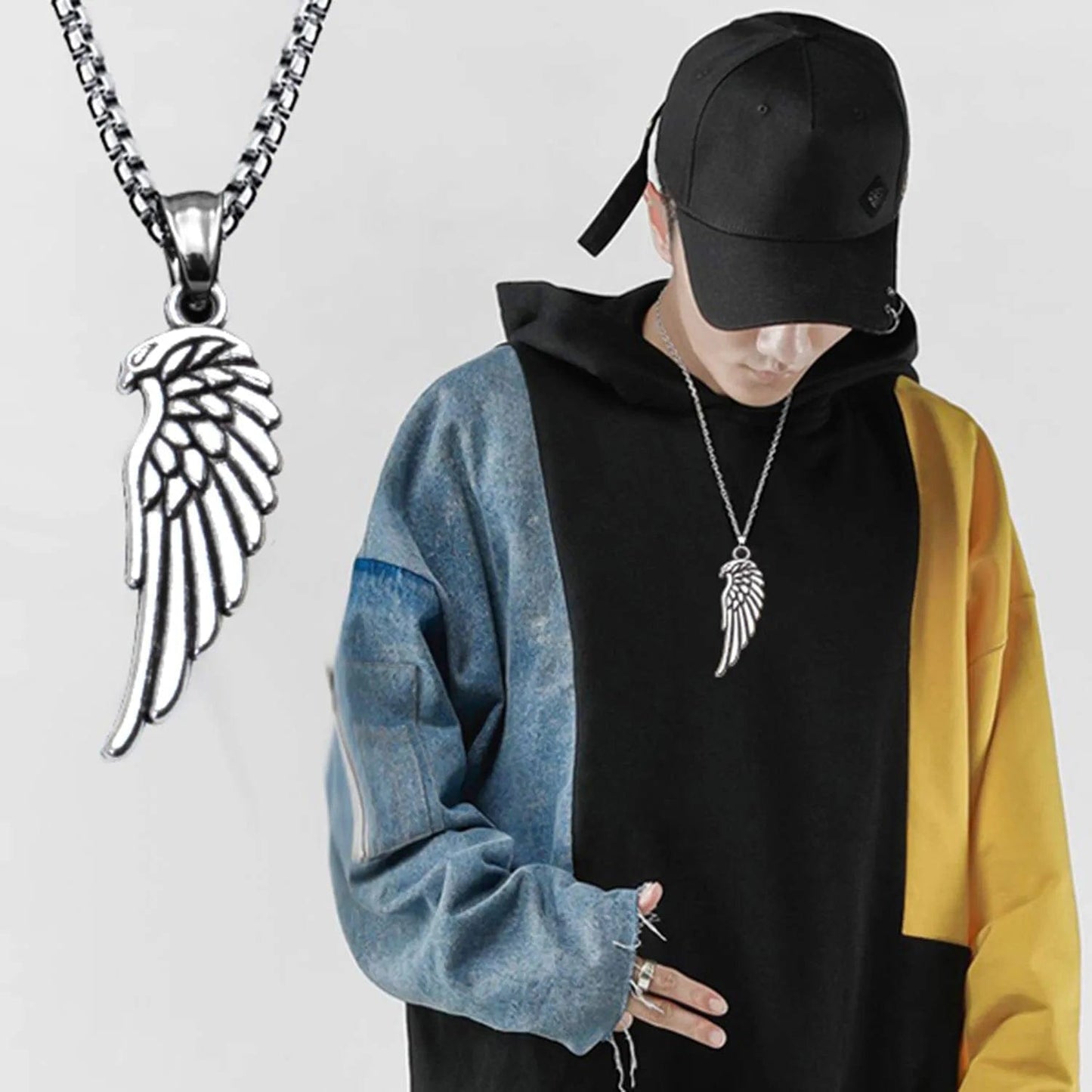 100 Pieces Mixed Colors Alloy Angel Feather Wings Charms Pendants Jewelry Findings for DIY Necklace Bracelet