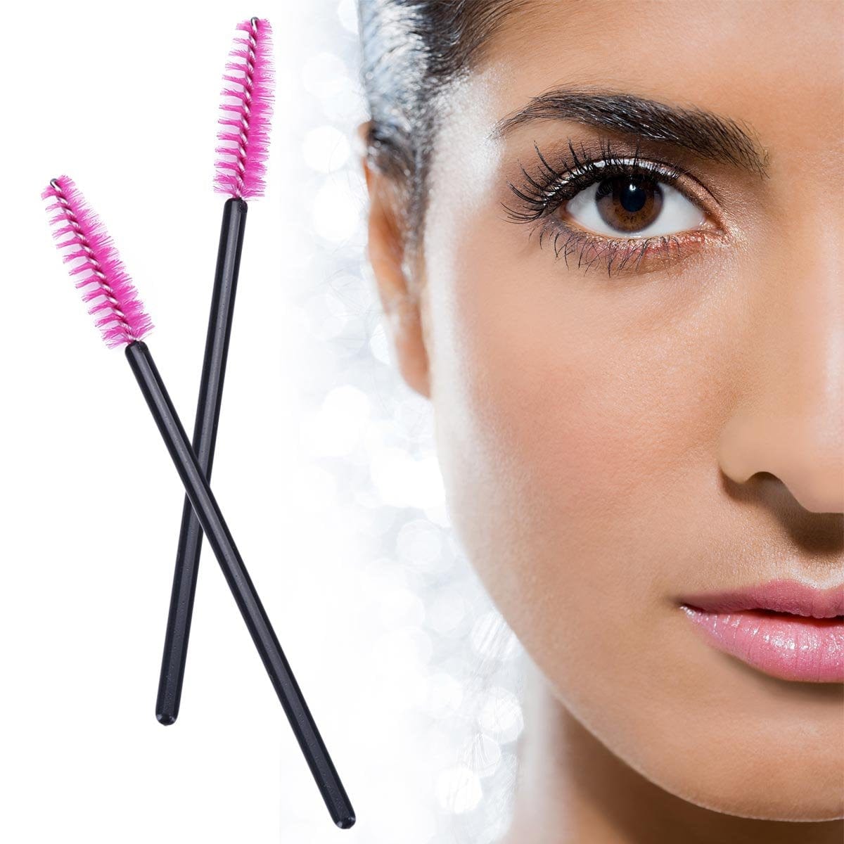 1000 PCS Disposable Eyelash Mascara Brushes Wands Applicator Makeup Brush Tool Kits,Pink Health & Beauty > Personal Care > Cosmetics > Cosmetic Tools > Makeup Tools LoveBB