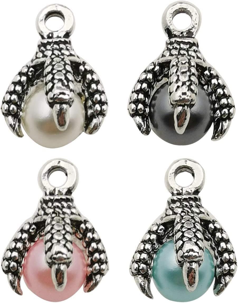 100G (20Pcs) Craft Supplies Mixed Flying Dragon Charms Pendants Beads Charms Pendants for Crafting, Jewelry Findings Making Accessory for DIY Necklace Bracelet (M015) M242