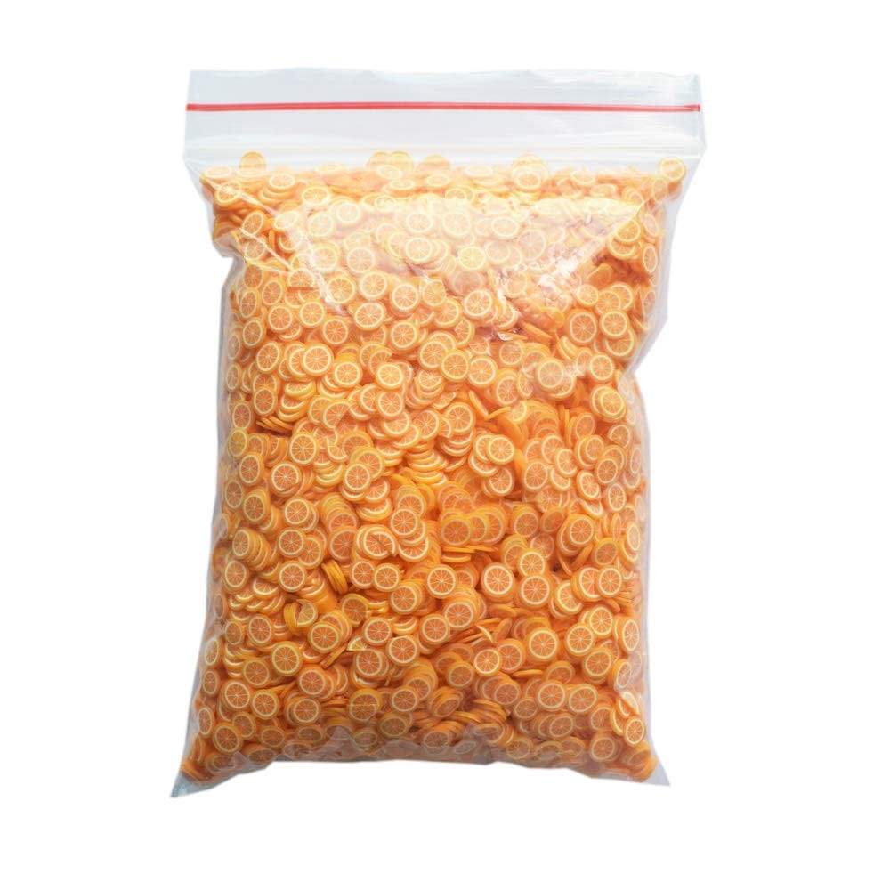 100Gram/Bag Polymer Clay Yellow Green Lemon Fruit Slices 5Mm Diameter DIY Nail Art Decorations Sticker Mixed Tools Supplies Health & Beauty > Personal Care > Cosmetics > Cosmetic Tools > Nail Tools Mezerdoo Orange-100g