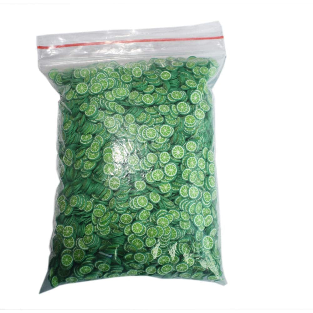 100Gram/Bag Polymer Clay Yellow Green Lemon Fruit Slices 5Mm Diameter DIY Nail Art Decorations Sticker Mixed Tools Supplies Health & Beauty > Personal Care > Cosmetics > Cosmetic Tools > Nail Tools Mezerdoo Green Lemon-100g