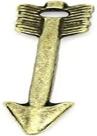 100Pc Antiqued Silver Alloy Angel Wing Charms Pendants 21X8Mm (7/8" X 3/8") 38#. Arrow