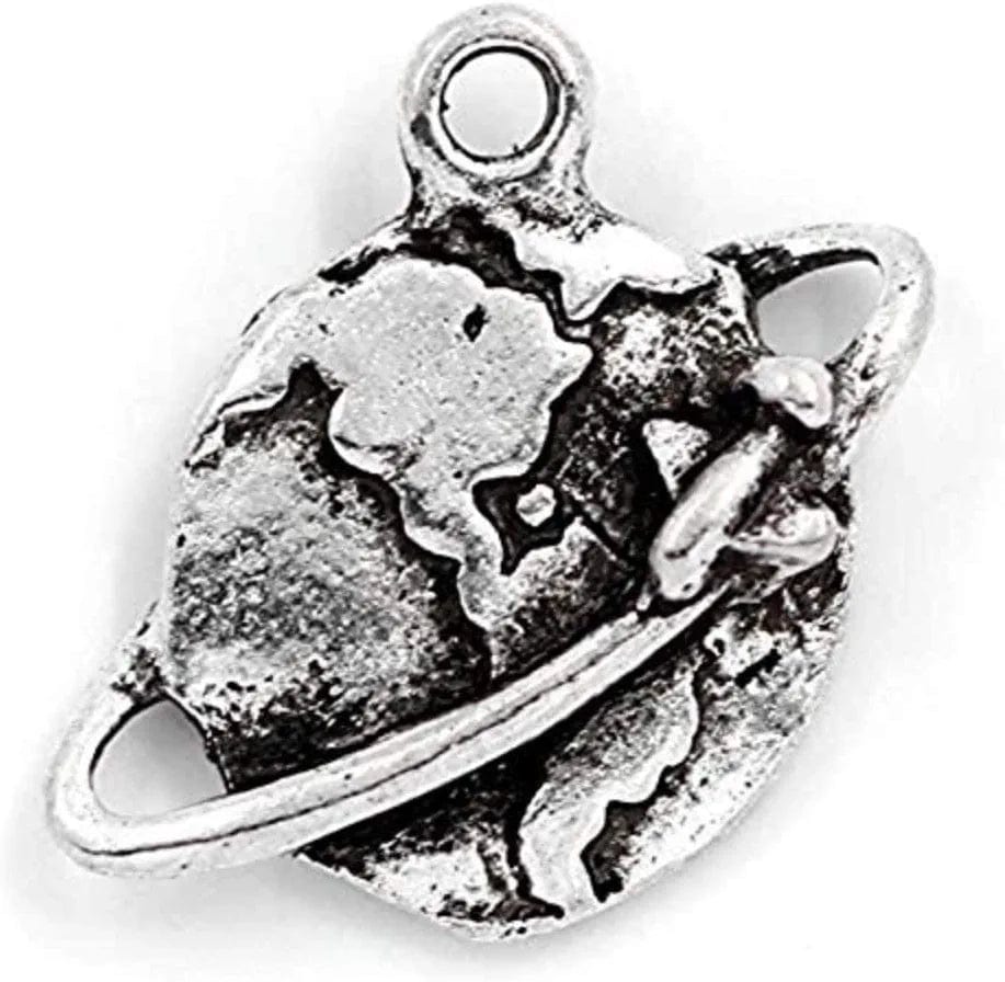 100Pc Antiqued Silver Alloy Angel Wing Charms Pendants 21X8Mm (7/8" X 3/8") 15#. Globe