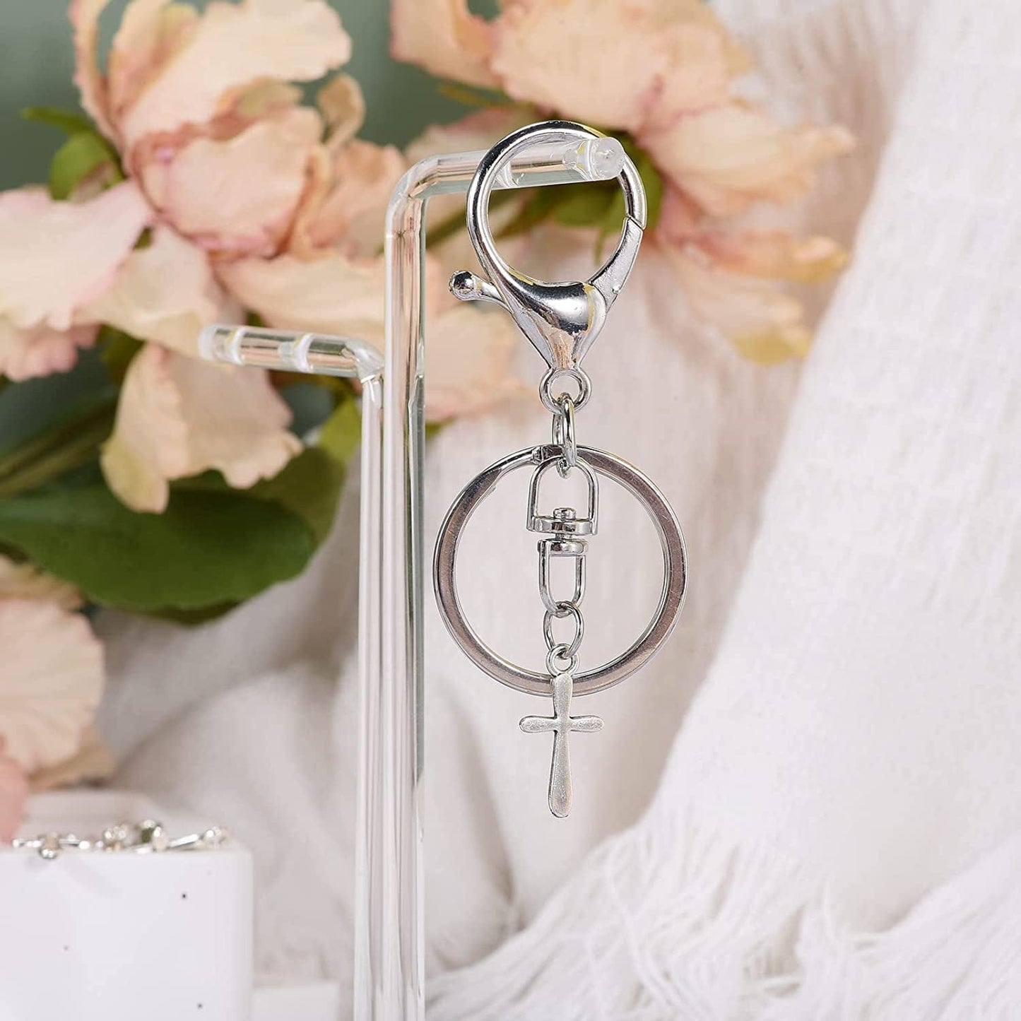 100Pcs Antique Silver Plated Double Sided Cross Charms Pendant DIY Bracelets Necklace Jewelry Making Craft Wholesale 21Mmx11Mm(A148)