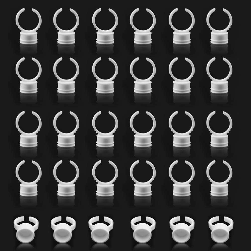 100PCS Disposable Plastic Nail Art Tattoo Glue Pallet Holder Eyelash Extension Rings Adhesive Pigment Holders Ink Cup Rings Makeup Application Tools Health & Beauty > Personal Care > Cosmetics > Cosmetic Tools > Makeup Tools G2PLUS