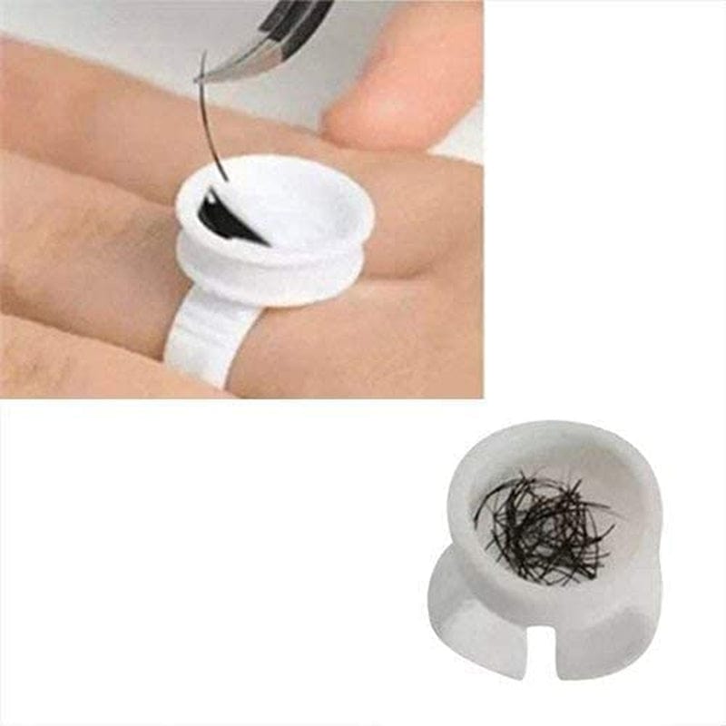 100PCS Disposable Plastic Nail Art Tattoo Glue Pallet Holder Eyelash Extension Rings Adhesive Pigment Holders Ink Cup Rings Makeup Application Tools Health & Beauty > Personal Care > Cosmetics > Cosmetic Tools > Makeup Tools G2PLUS