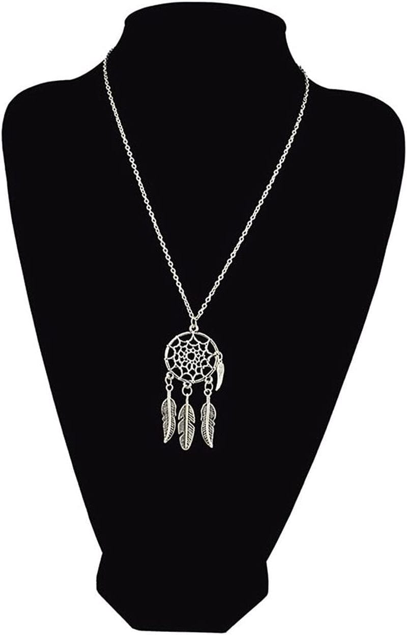 100Pcs Indian Style Feather Charm Pendant for DIY Key Chain Sweater Chain Bracelet Necklace Jewelry Making Findings(Antique Silver Tone)