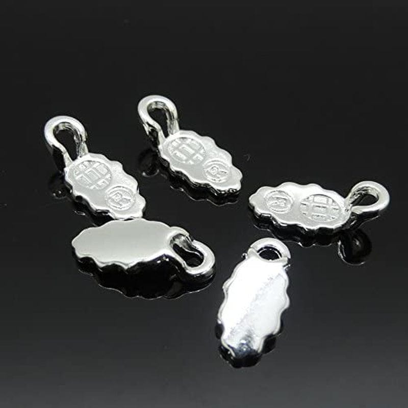 100Pcs Mix Color Style Spoon Glue on Bail for Earring Bails or Scrabble and Glass Pendants Charms Connector Jewelry 10310