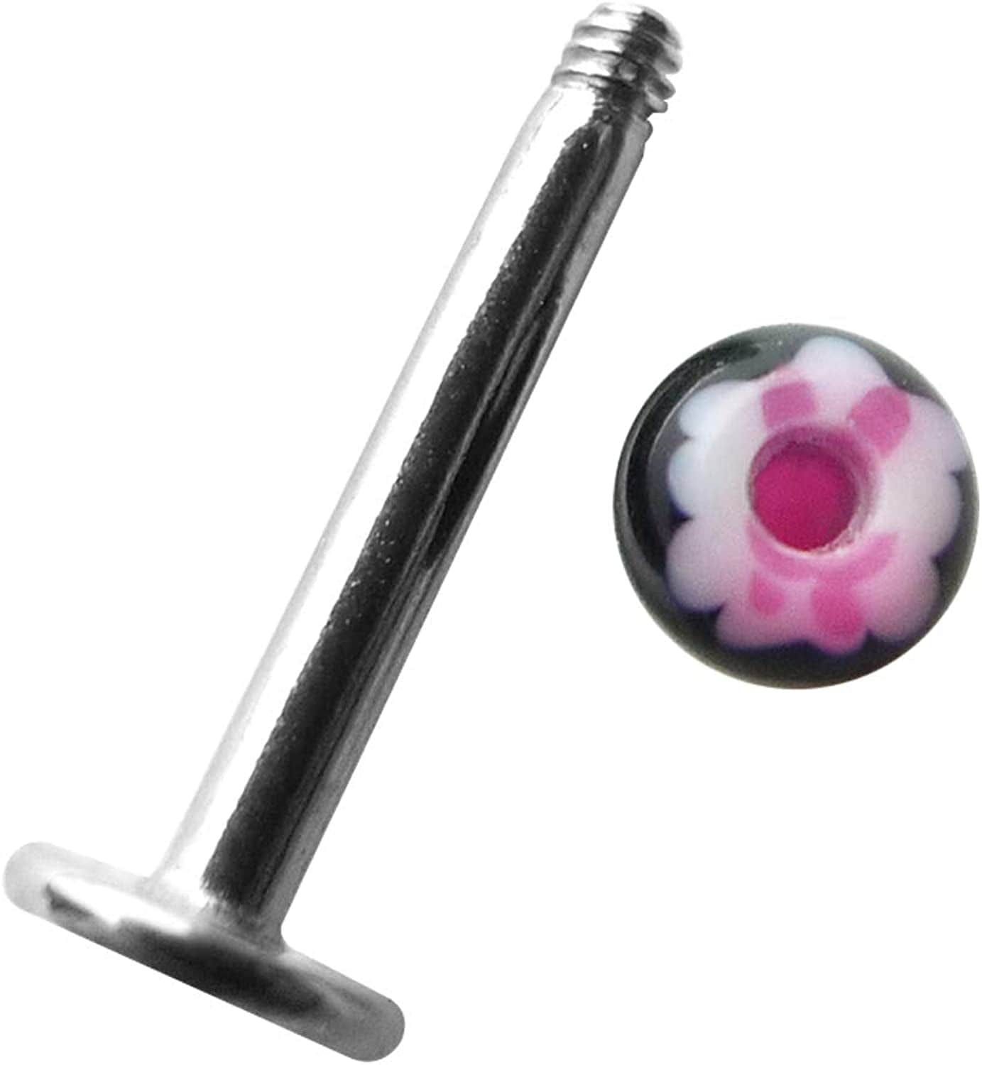 100Pcs Women Labret Lip Bar Ring Body Piercing Jewelry Ball Apparel & Accessories > Jewelry > Body Jewelry SteelFever