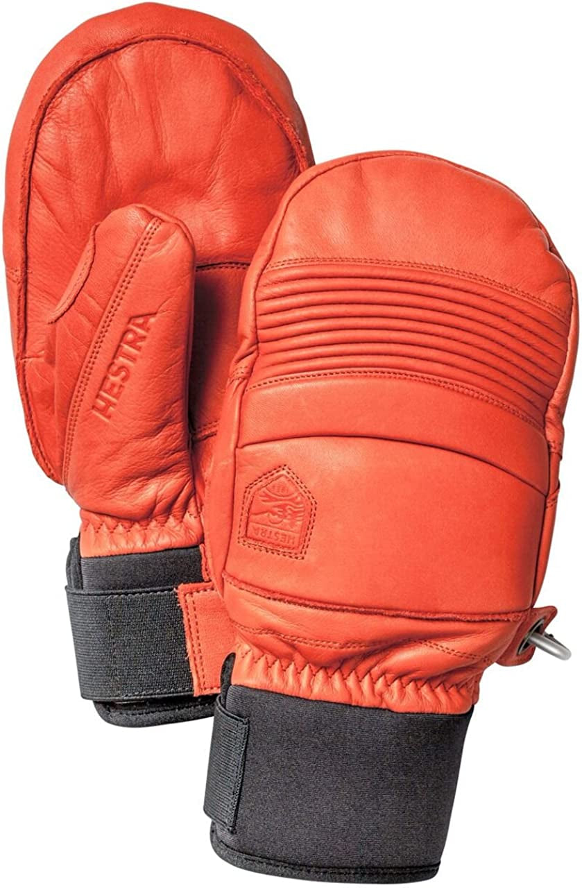 Hestra Leather Fall Line - Short Freeride Snow Mitten with Superior Grip for Skiing, Snowboarding and Mountaineering Apparel & Accessories > Clothing Accessories > Gloves & Mittens Hestra Flame Red 8