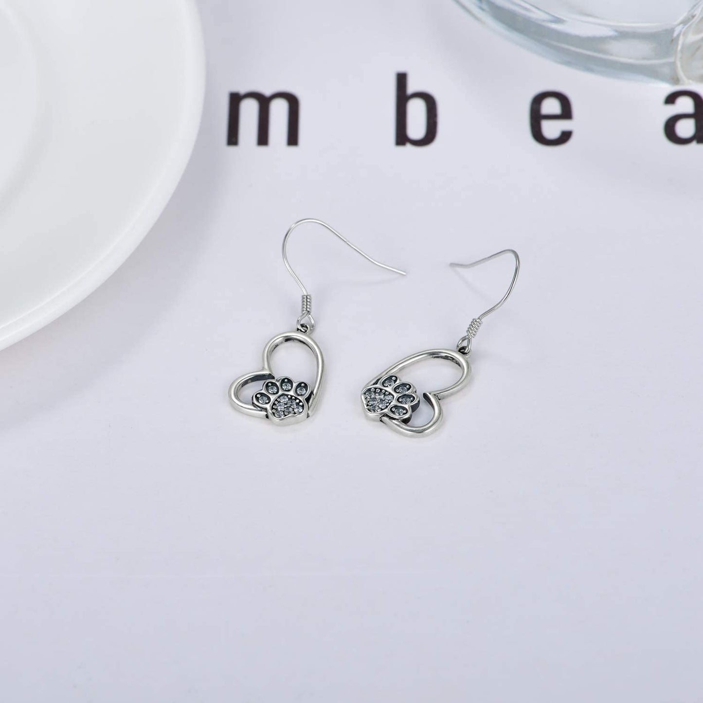 POPKIMI Christmas Gifts Dangle Earrings Frog/Wolf/Dragonfly/Dog Cat Pet Paw Print/Hummingbird /Sea Turtle/Sloth Dangle Drop Hook Earrings Opal Crystal Sterling Silver Cute Animal Dangle Earrings Animal Jewelry Birthday Christmas Gift Apparel & Accessories > Jewelry > Earrings POPKIMI