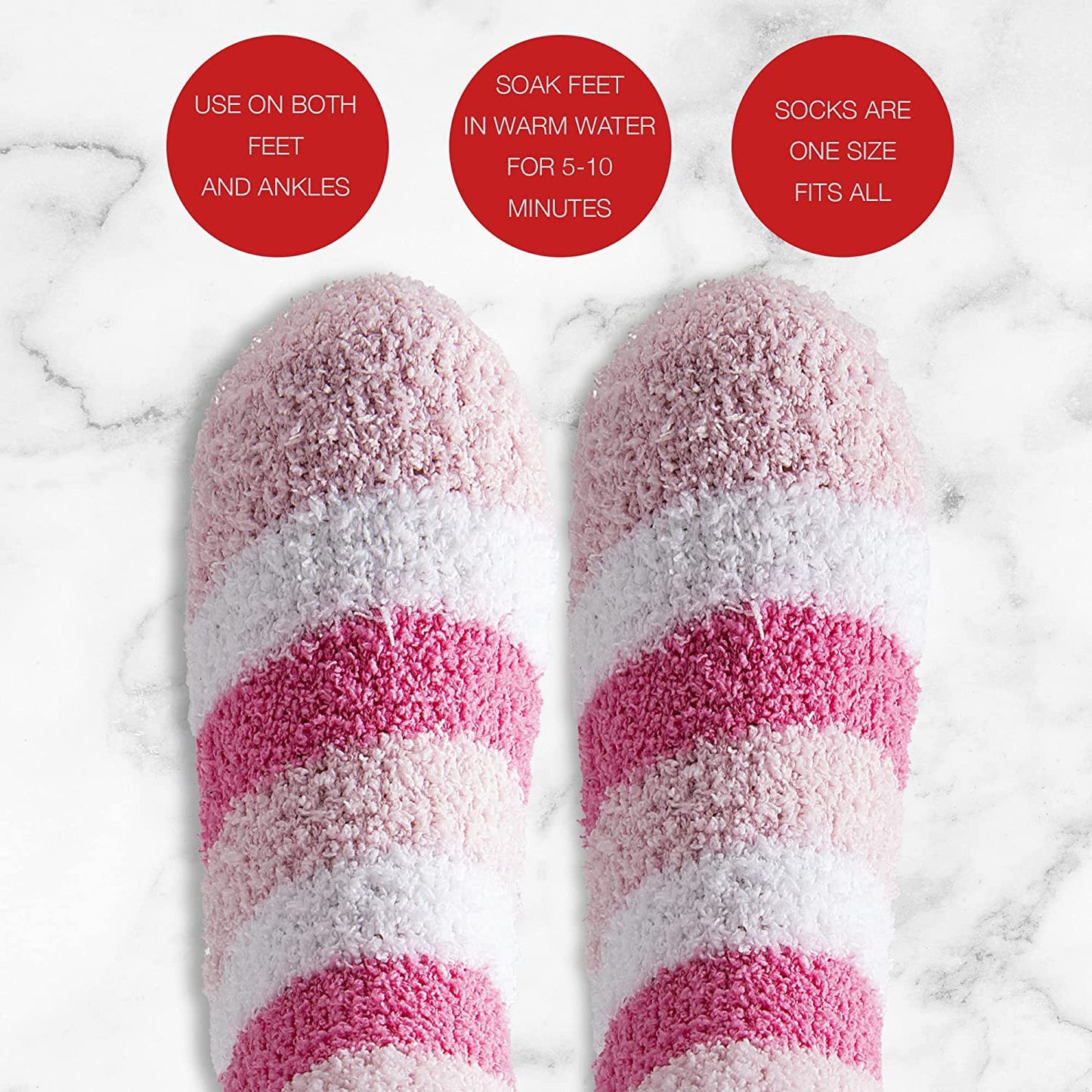 Live Green Bath and Body Pedicure Gift Set- Relaxing Foot Care Set with Pink Fuzzy Socks, Peppermint Foot Lotion, and Foot Scrub, Holiday Gifts for Women Health & Beauty > Personal Care > Foot Care Live Green