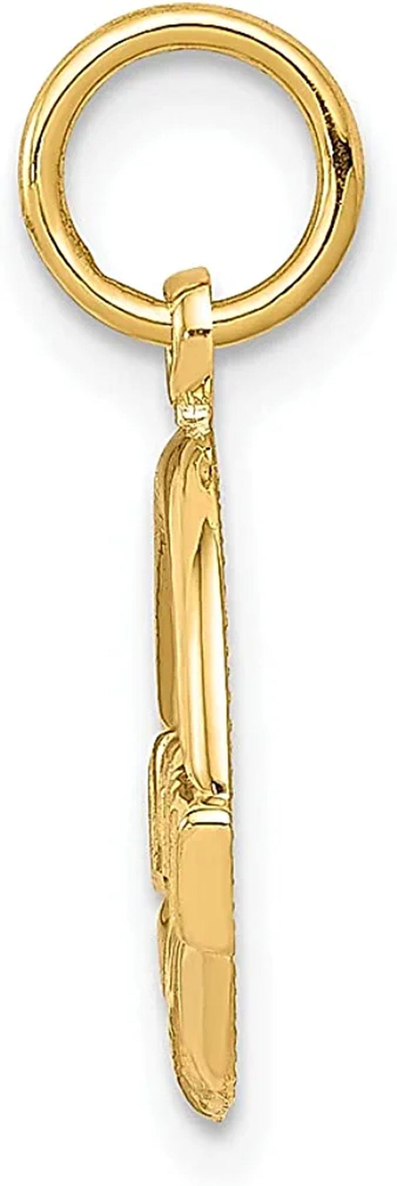 10K Yellow Gold Irish Claddagh Celtic Knot Charm Necklace Pendant Fine Jewelry for Women Gifts for Her