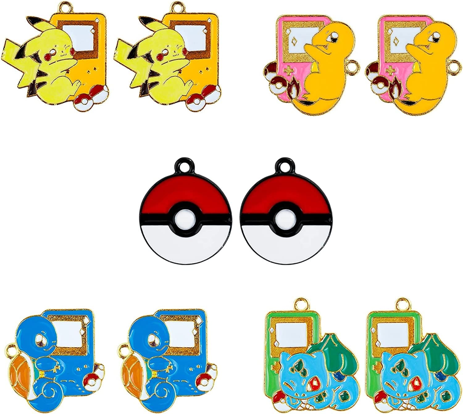 10Pcs Cartoon Charm Gifts Jewelry Accessories Pendant for Jewelry Making DIY Crafts C-BKQ 01