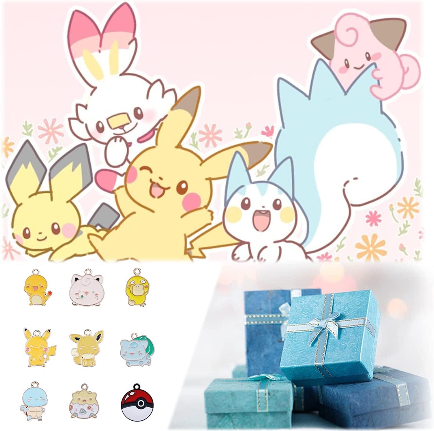 10Pcs Cartoon Charm Gifts Jewelry Accessories Pendant for Jewelry Making DIY Crafts