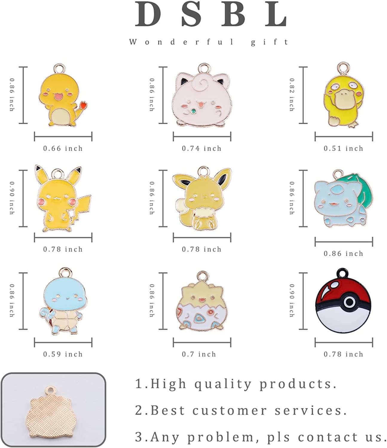 10Pcs Cartoon Charm Gifts Jewelry Accessories Pendant for Jewelry Making DIY Crafts