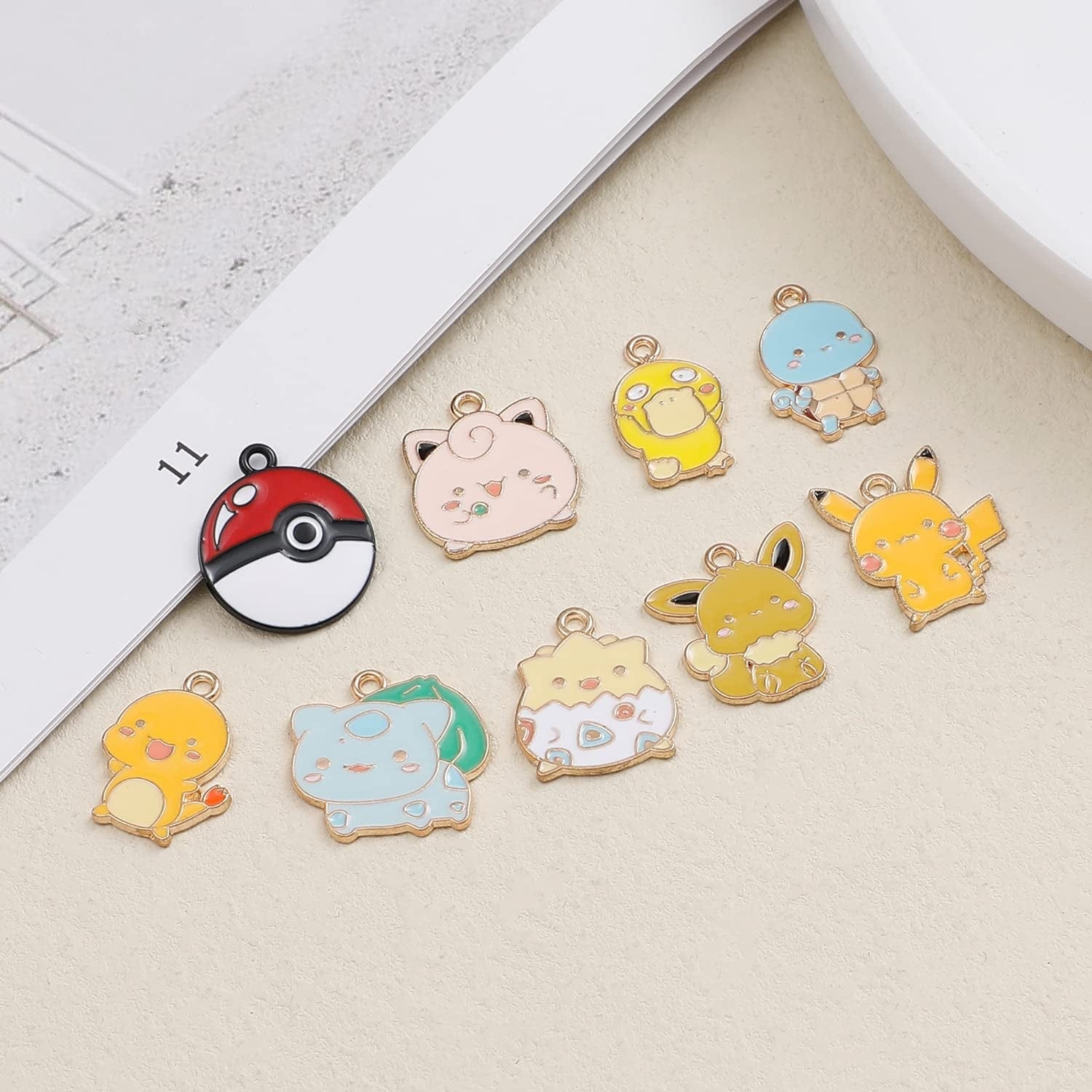 10Pcs Cartoon Charm Gifts Jewelry Accessories Pendant for Jewelry Making DIY Crafts