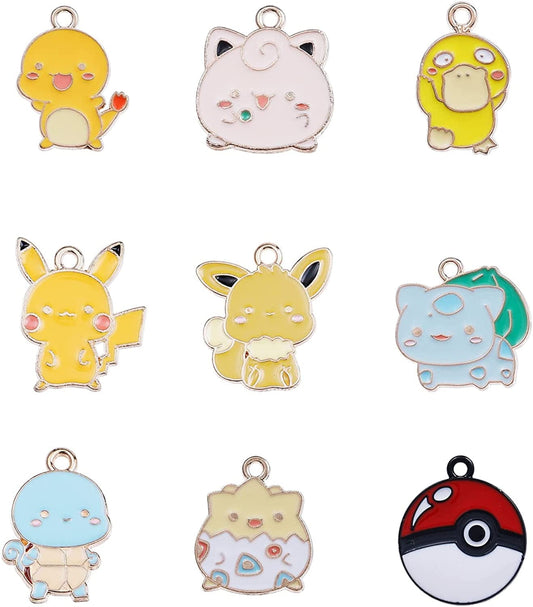 10Pcs Cartoon Charm Gifts Jewelry Accessories Pendant for Jewelry Making DIY Crafts C-BKQ 04