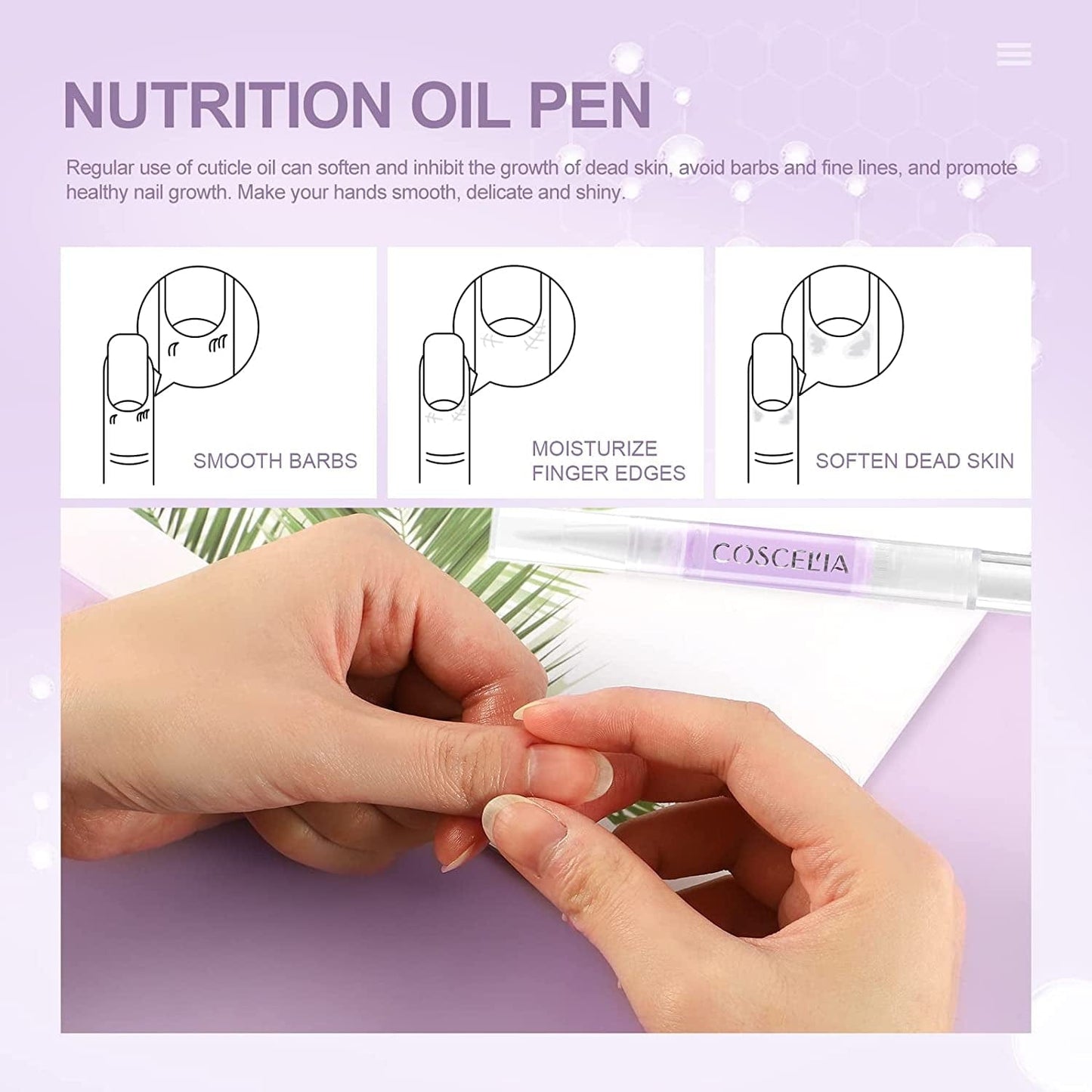 10Pcs Cuticle Oil Pen Bulk for Nails Polish Repair Pen Nail Nourishment Polish with Vitamins to Nourish and Moisturize Skin for Cuticle Nail Care 10 Flavors Health & Beauty > Personal Care > Cosmetics > Cosmetic Tools > Nail Tools COSCELIA