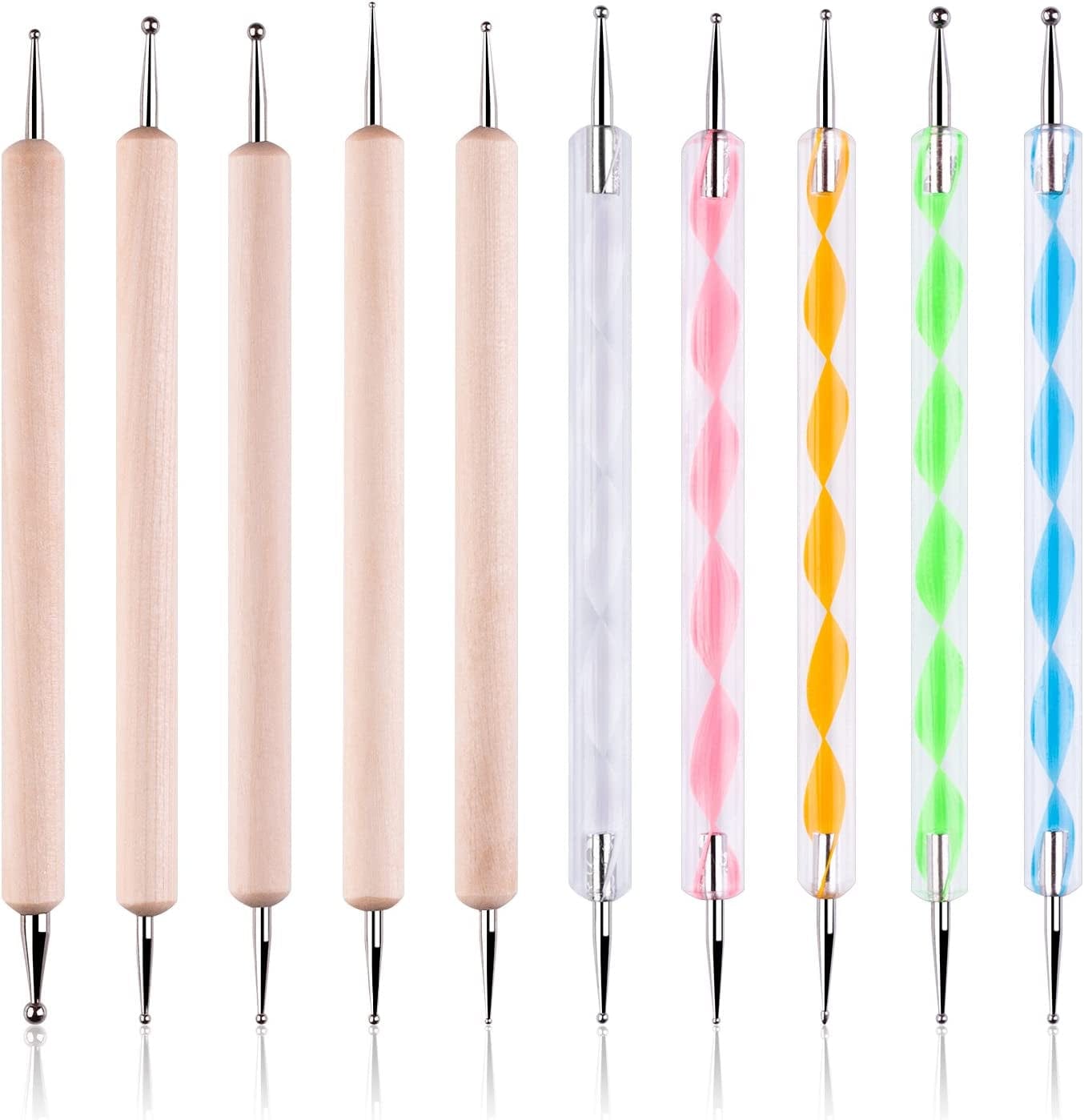 10PCS Dotting Tools Set for Nail Art, Embossing Stylus for Painting Health & Beauty > Personal Care > Cosmetics > Cosmetic Tools > Nail Tools Petutu